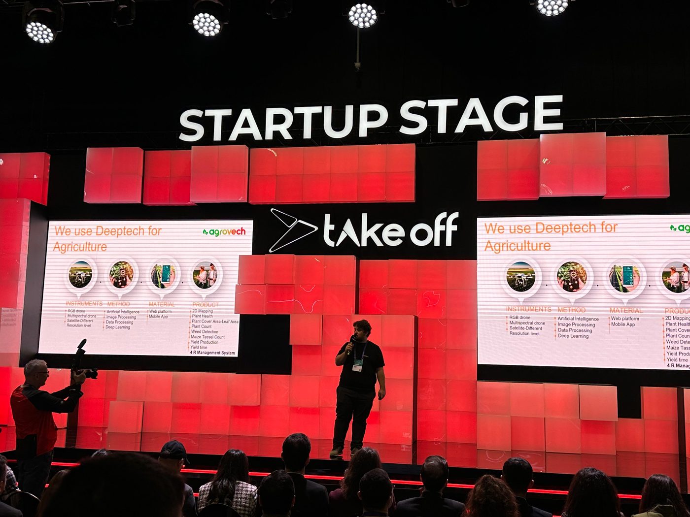 TakeOff Startup Stage'de Agrovech derin teknoloji sunumu