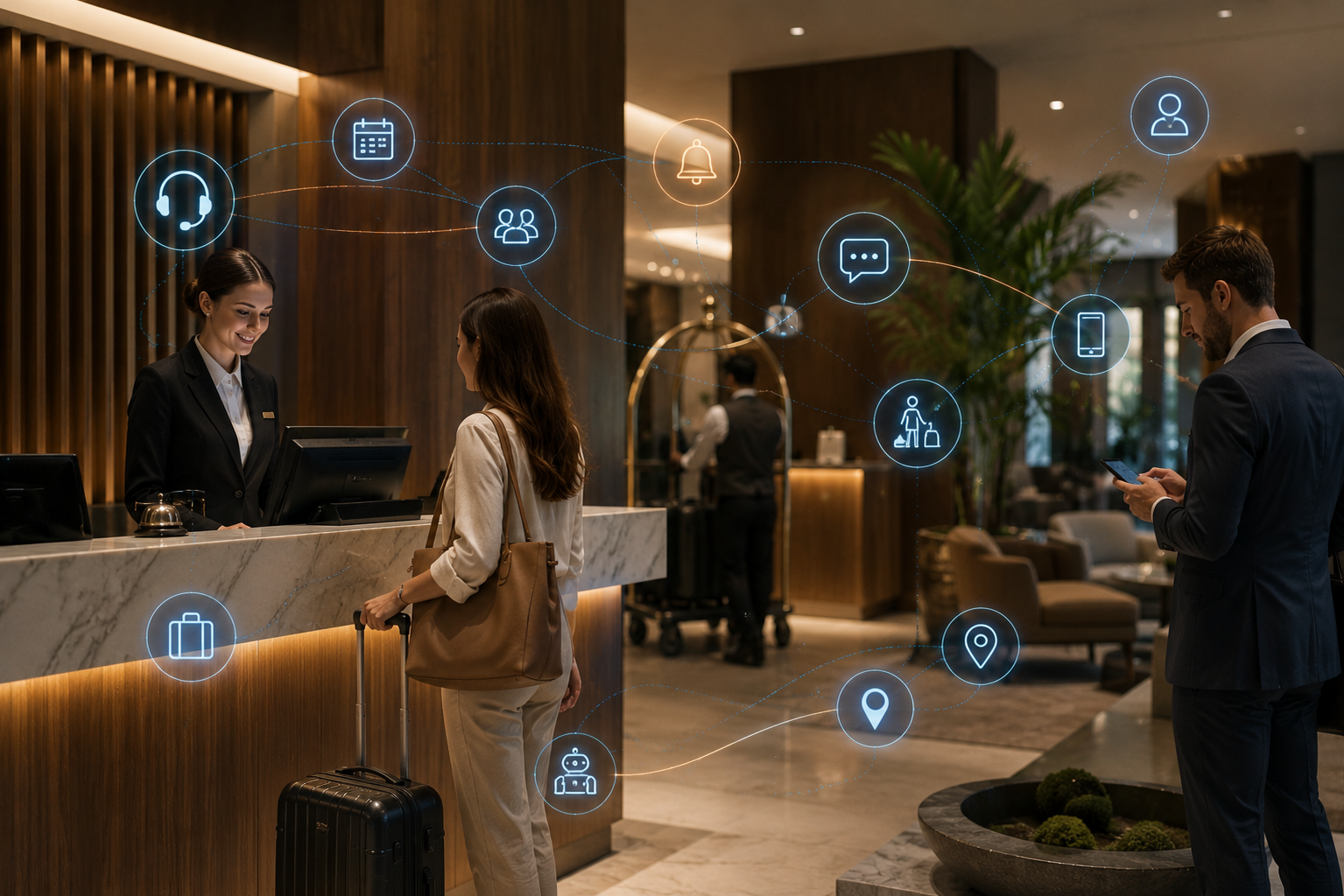 Otel ve konaklama operasyon otomasyonu — resepsiyon